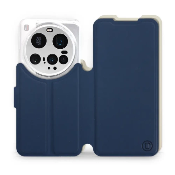 Hülle für Xiaomi 15 Ultra - Farbe Marineblau mit Platin