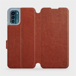 Hülle für Nokia G21 - Farbe Brown&Orange