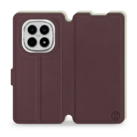 Hülle für Xiaomi Redmi Note 15 4G - Farbe Burgund mit Platin