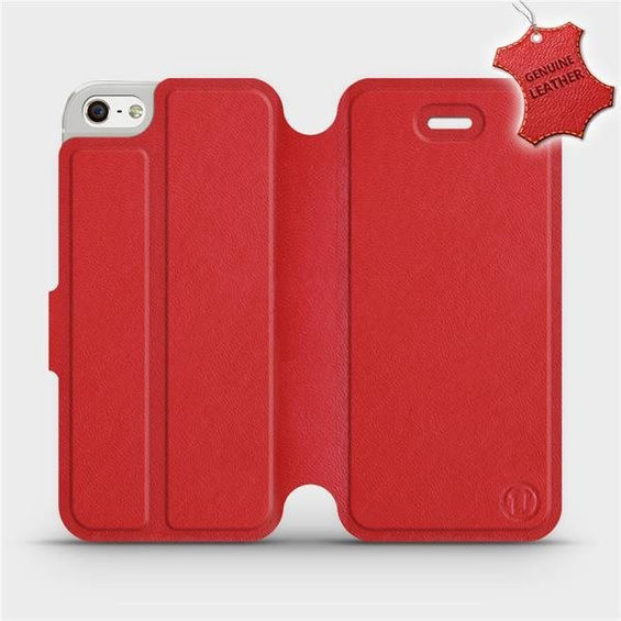 Hülle für Apple iPhone 5s - Farbe Red Leather