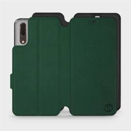 Hülle für Huawei P20 - Farbe Grün mit Schwarz