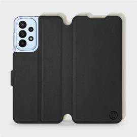 Hülle für Samsung Galaxy A23 - Farbe Schwarz mit Platin