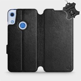 Hülle für Huawei Y6S - Farbe Black Leather