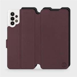 Hülle für Samsung Galaxy A13 4G - Farbe Burgund mit Schwarz
