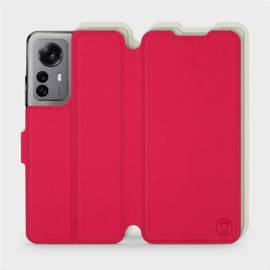 Hülle für Xiaomi 12X - Farbe Rot mit Platin