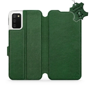 Hülle für Samsung Galaxy A02S - Farbe Green Leather