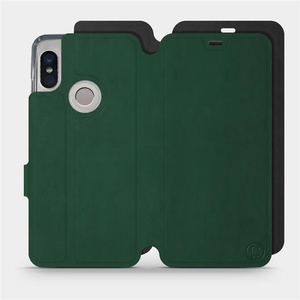 Hülle für Xiaomi Redmi Note 5 - Farbe Grün mit Schwarz