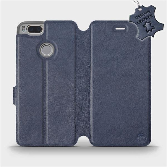 Hülle für Xiaomi Mi A1 - Farbe Blue Leather