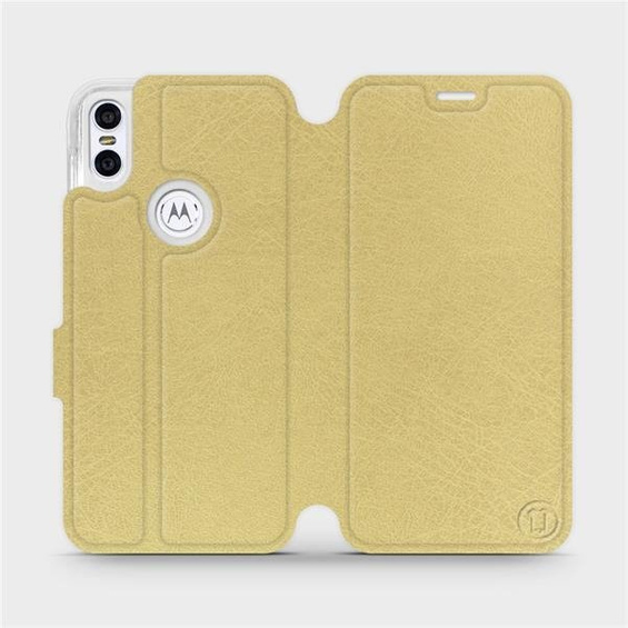 Hülle für Motorola One - Farbe Gold&Gray