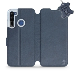 Hülle für HTC Desire 20 Pro - Farbe Blue Leather