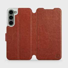 Hülle für Samsung Galaxy S23 Plus - Farbe Brown&Orange