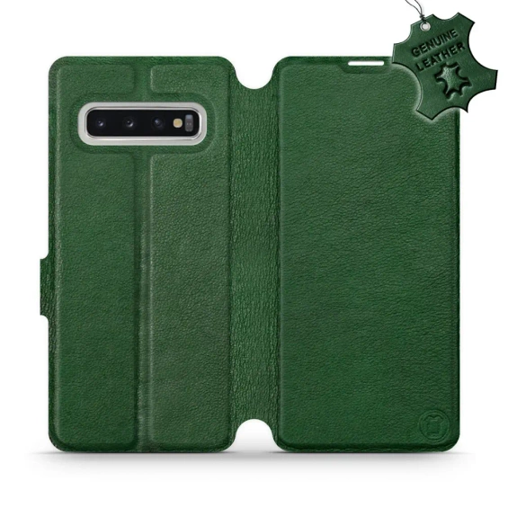Hülle für Samsung Galaxy S10 - Farbe Green Leather