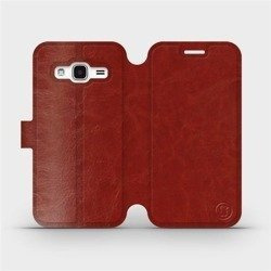 Hülle für Samsung Galaxy J3 2016 - Farbe Brown&Orange