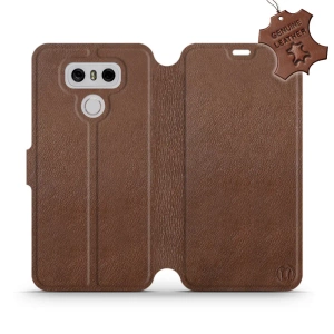 Hülle für LG G6 - Farbe Brown Leather