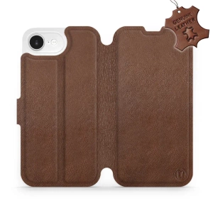 Hülle für Apple iPhone 16e - Farbe Brown Leather