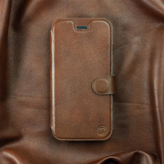 Hülle für LG K61 - Farbe Brown Leather