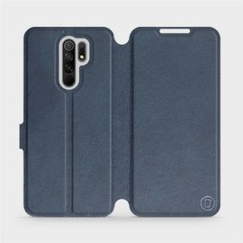 Hülle für Xiaomi Redmi 9 - Farbe Blue Leather