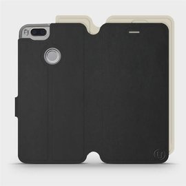 Hülle für Xiaomi Mi A1 - Farbe Schwarz mit Platin