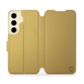 Hülle für Samsung Galaxy S24 - Farbe Gold&Orange