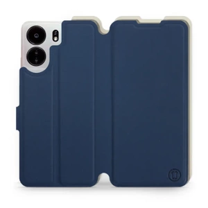 Hülle für Xiaomi POCO C65 - Farbe Marineblau mit Platin