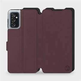 Hülle für Samsung Galaxy M52 5G - Farbe Burgund mit Schwarz