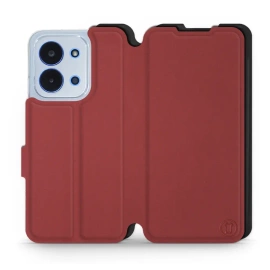 Hülle für Xiaomi Redmi 15C 4G - Farbe Dunkelrot mit Schwarz