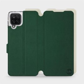 Hülle für Samsung Galaxy A12 - Farbe Grün mit Platin