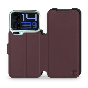 Hülle für Xiaomi 17 Pro Max - Farbe Burgund mit Schwarz