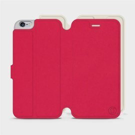 Hülle für Apple iPhone 6s Plus - Farbe Rot mit Platin