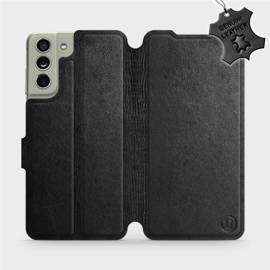 Hülle für Samsung Galaxy S21 FE - Farbe Black Leather