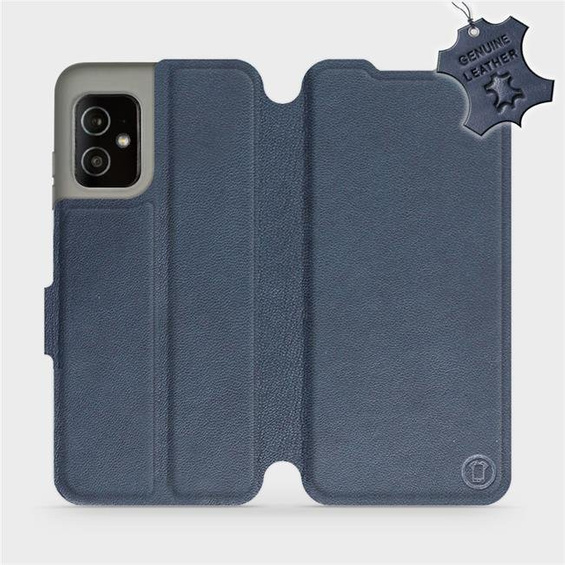 Hülle für Asus Zenfone 8 - Farbe Blue Leather
