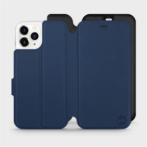 Hülle für Apple iPhone 11 Pro - Farbe Marine mit Schwarz
