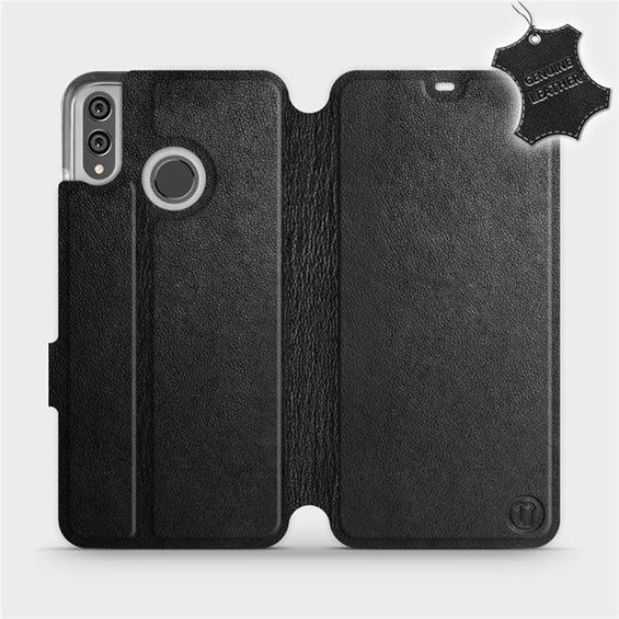 Hülle für Huawei Honor 8X - Farbe Black Leather