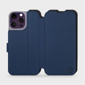 Hülle für Apple iPhone 14 Pro Max - Farbe Marine mit Schwarz