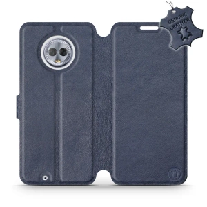 Hülle für Motorola Moto G6 - Farbe Blue Leather