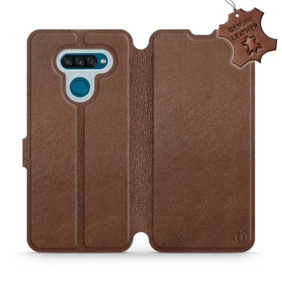 Hülle für LG K50S - Farbe Brown Leather