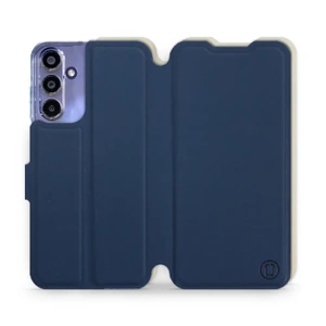 Hülle für Samsung Galaxy A15 4G - Farbe Marineblau mit Platin