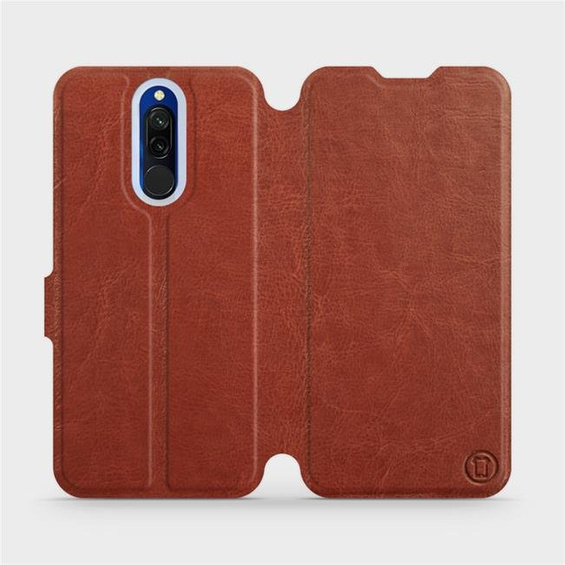 Hülle für Xiaomi Redmi 8 - Farbe Brown&Orange