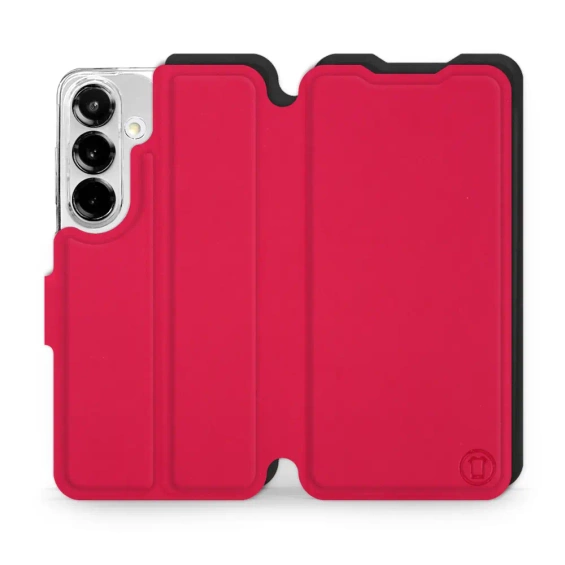 Hülle für Samsung Galaxy S25 - Farbe Rot mit Schwarz