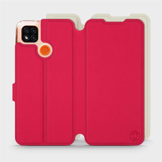 Hülle für Xiaomi Redmi 9C - Farbe Rot mit Platin