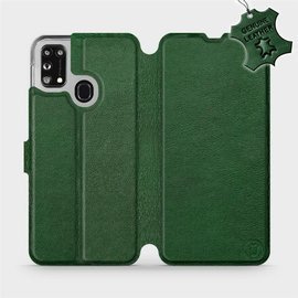 Hülle für Samsung Galaxy M31 - Farbe Green Leather