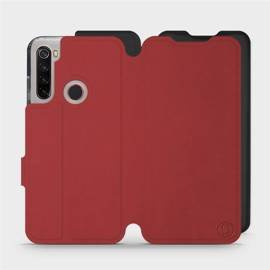 Hülle für Xiaomi Redmi Note 8 2021 - Farbe Dunkelrot mit Schwarz
