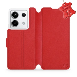 Hülle für Xiaomi Redmi Note 13 PRO - Farbe Red Leather
