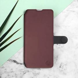 Hülle für Samsung Galaxy M33 5G - Farbe Burgund mit Schwarz