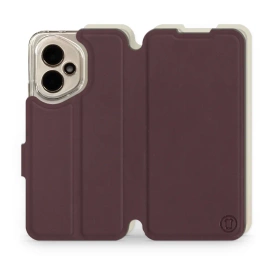 Hülle für Huawei Honor 400 - Farbe Burgund mit Platin