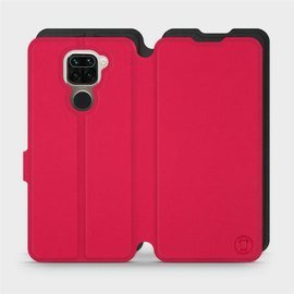 Hülle für Xiaomi Redmi Note 9 - Farbe Rot mit Schwarz