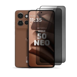 2er Set Privacy Panzerglas für Motorola Edge 50 Neo