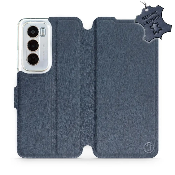 Hülle für OPPO Reno 12 5G - Farbe Blue Leather