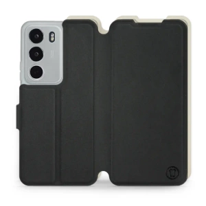 Hülle für Realme P3 lite - Farbe Schwarz mit Platin