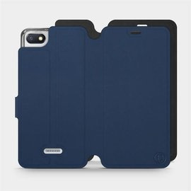 Hülle für Xiaomi Redmi 6A - Farbe Marine mit Schwarz